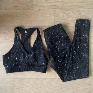 Noli Yoga Galaxy Star Print Workout Set